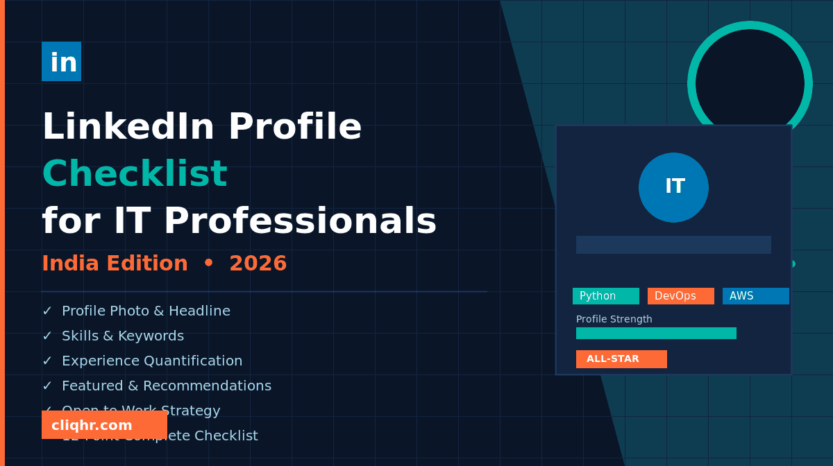 LinkedIn Profile Checklist for IT Professionals in India (2026)
